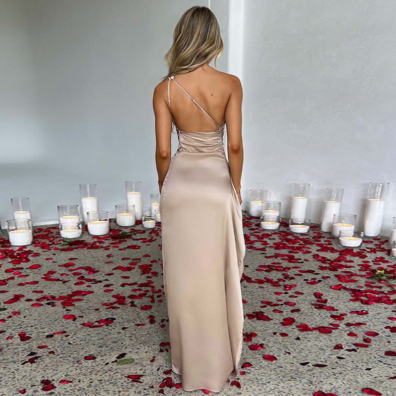 Robe Satinée Véla – Élégance Sensuelle