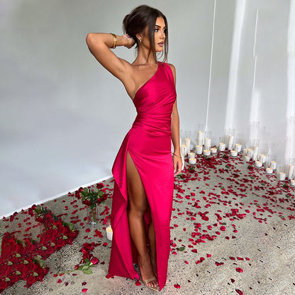 Robe Satinée Véla – Élégance Sensuelle
