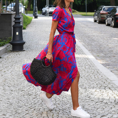 Robe Évasée Imprimée